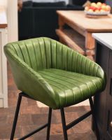 High back and sides for comfort.