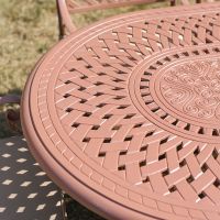 The "Siena" 6-Seater Garden Dining Set - Terracotta Tables Top Design 