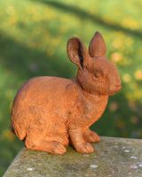 "Nibbles" Cast Iron Rabbit Garden Sculpture 