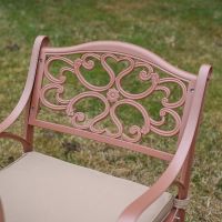 The "Rosemoor" 8-Seater Outdoor Dining Set - Terracotta Chair Details