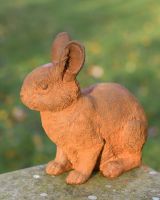 "Nibbles" Cast Iron Rabbit Garden Sculpture 