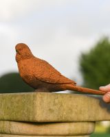 Rustic Cast Iron Bird Garden Sculpture 