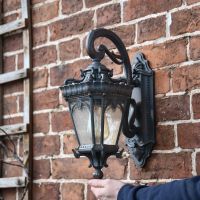 "Cotsworld Collection" Medium Ornate Lantern on Wall 