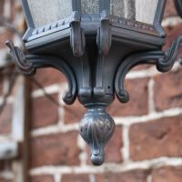 Close up of bottom finial on Wall Lantern 
