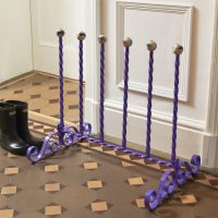 “Thedenwood” Lilac Three Pair Welly Rack insitu 