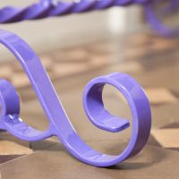 Close up of Lilac scrollwork 