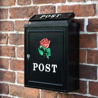 "Red Rose" Wall Mounted Post Box "Red Rose" Wall Mounted Post Box
