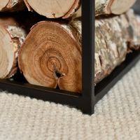 Close-Up of Bottom of Tall Open Sided Log Holder