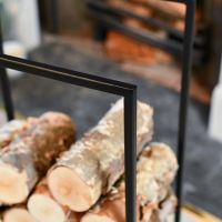 Close-Up of Top of Tall Open Sided Log Holder