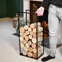 Tall Open Sided Log Holder to Scale