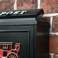 Close up of Wall Mounted Post Box and Lid 