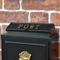 Close up of lid and post box 
