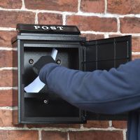 Lockable Door Open on "Sheep" Wall Mounted Post Box 