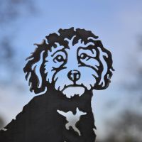 Close up of Garden Dog Silhouette 