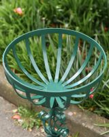 Basket of the Wrought Iron Garden Basket Planter Green Basket of the Wrought Iron Garden Basket Planter Green