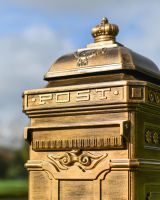 "Post" lettering near top of post box