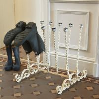 "Bramthatch" Wrought Iron 5 Pair Boot Rack "Bramthatch" Wrought Iron 5 Pair Boot Rack