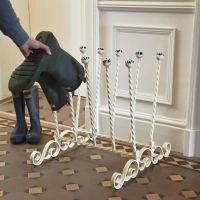 "Bramthatch" Wrought Iron 5 Pair Boot Rack "Bramthatch" Wrought Iron 5 Pair Boot Rack