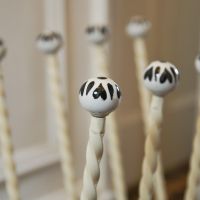Close up of ceramic balls on Welly Rack Close up of ceramic balls on Welly Rack