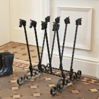 "Aintree" Black Four-Pair Boot and Welly Rack 
