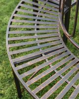 Close up of the bench seating.