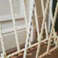 Close up of Twisted Cream Wrought Iron Framework Close up of Twisted Cream Wrought Iron Framework