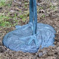 Close up of Verdigris Sculpture Base 