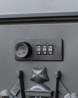 Close Up of Post Box With Combination Lock