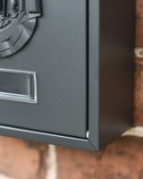 Post Box With Combination Lock Close Up 