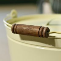 Close up of hardwood handle 