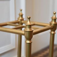 Close up of Antique Brass Urn Type Finials 