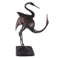  "Young Sweethearts" Cast Aluminium Love Cranes Garden Sculpture Finished in Bronze
