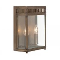Twin Bulb Wall Lantern Finished In a Warm Bronze Twin Bulb Wall Lantern Finished In a Warm Bronze