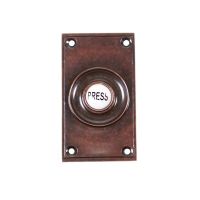 "Eddison Hall" Burnished Copper Wide Bell Push