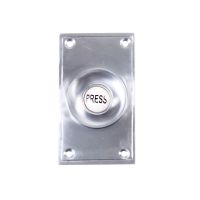 "Eddison" Satin Chrome Hall Wide Bell Push