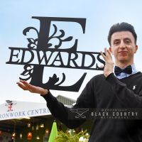 Scale of the Monogram Sign Displaying the Surname Edwards Scale of the Monogram Sign Displaying the Surname Edwards