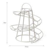 White Steel Egg Run Measurements