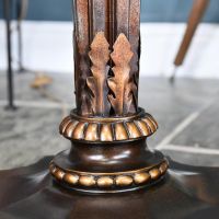 Ornate Pattern on the "Eltham Manor" Antique Gold Floor Lamp