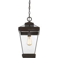 "Embleton" Contemporary Hanging Chain Lantern in Rich Bronze