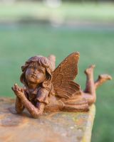 Cast Iron Enchanted Fairy Garden Statue Cast Iron Enchanted Fairy Garden Statue