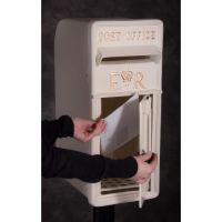 Front Opening Door on the "Original Reproduction" Cream Elizabeth Regina Post & Parcel Box