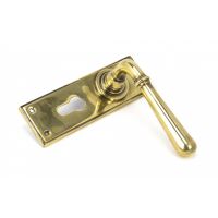 "Emerson" Euro Keyhole Aged Brass Lever Handles "Emerson" Euro Keyhole Aged Brass Lever Handles
