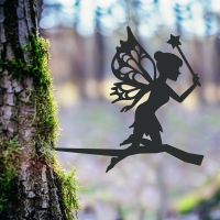 Fairy With Wand Tree Spike on Display on a Tree