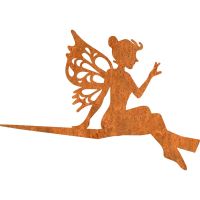 Sitting Fairy Tree Spike in a Rustic Finish