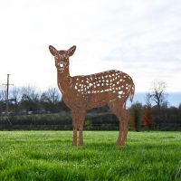 Rustic Fallow Doe Silhouette Rustic Fallow Doe Silhouette