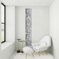 "FAMILY" Scrabble Square Letters in a Modern Sitting Room