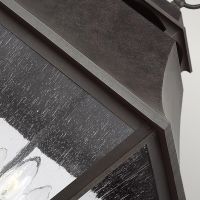 Davenham Modern Large Four Bulb Chain Lantern Seeded Glass