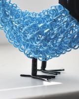 Close up of feet detail on recycled cockerel sculpture 