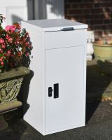 Felton white contemporary parcel box full