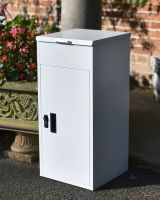 Felton white free standing contemporary parcel box